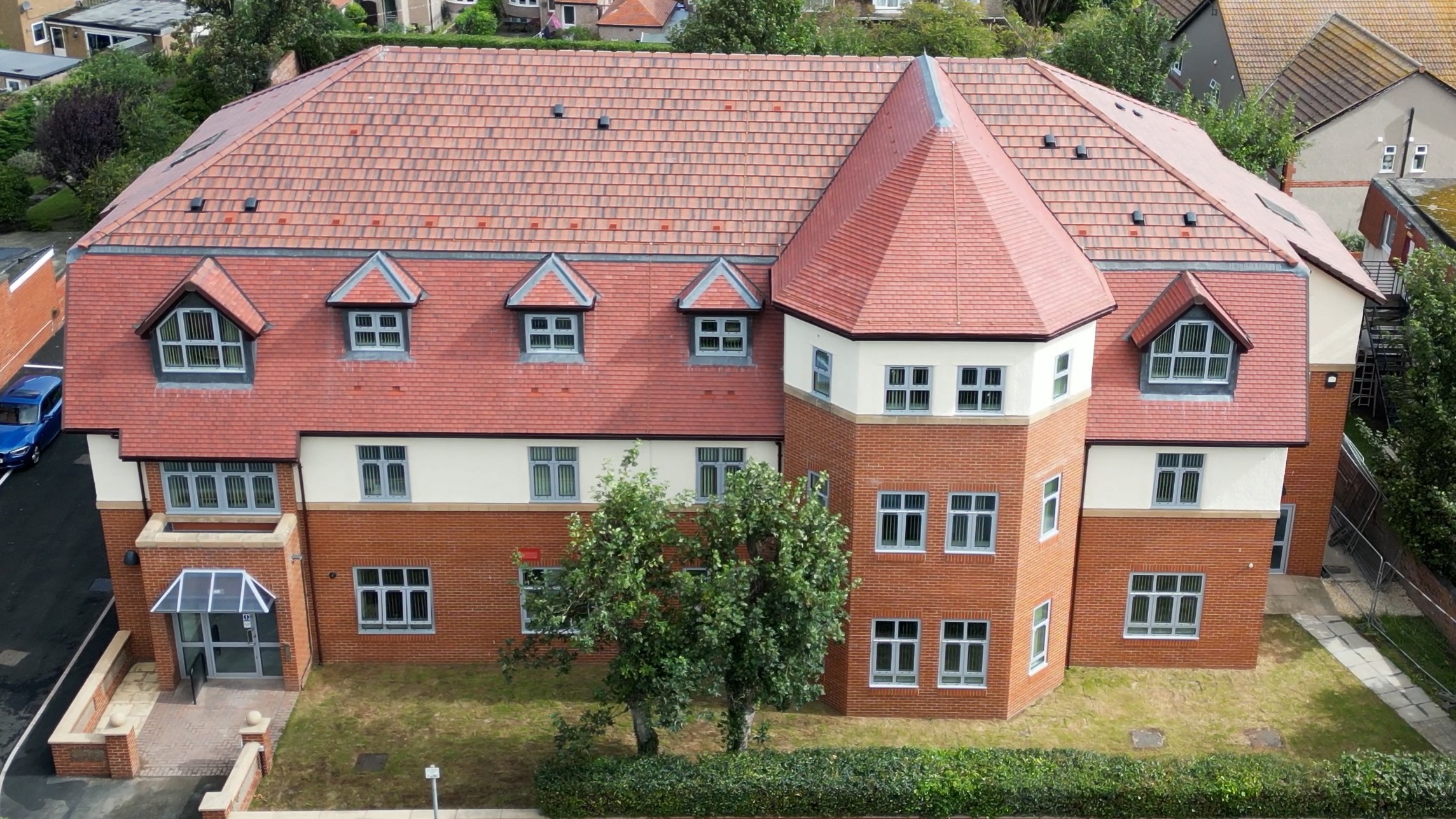 A Council home apartment building in Rhyl