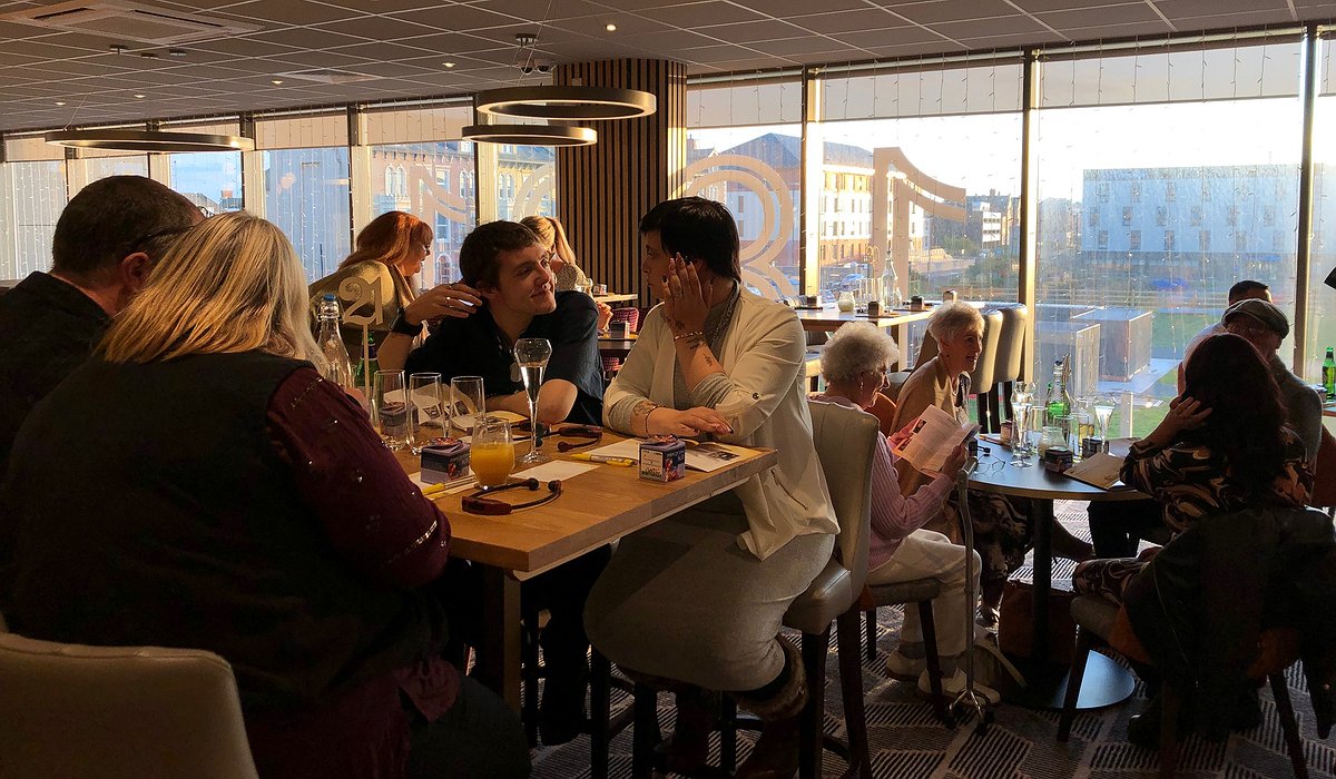 Attendees networking at the Denbighshire Housing and Tenants Awards 2022.