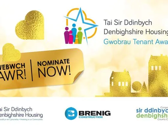 Denbighshire Housing Tenant Awards nomination banner