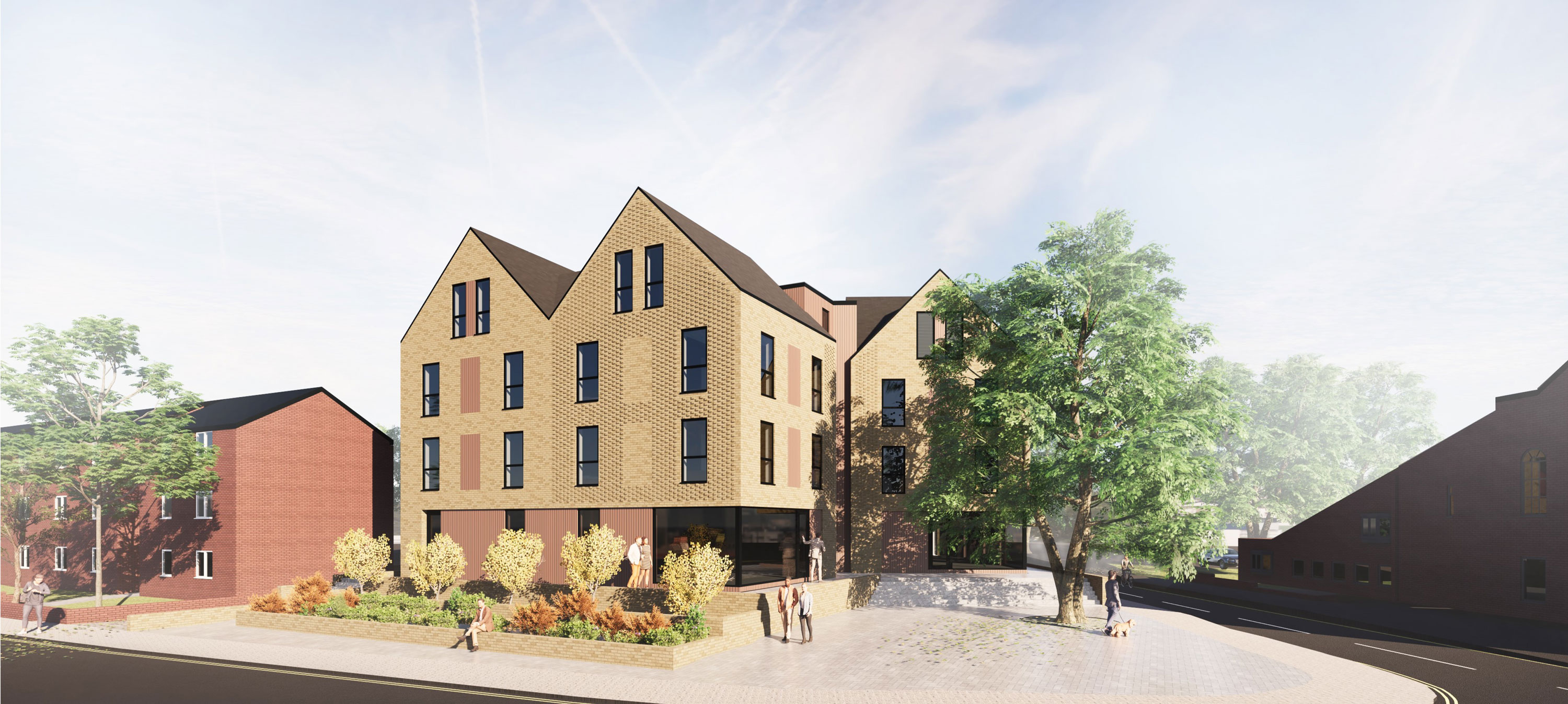 Artists impression of Llys Llên development in Prestatyn